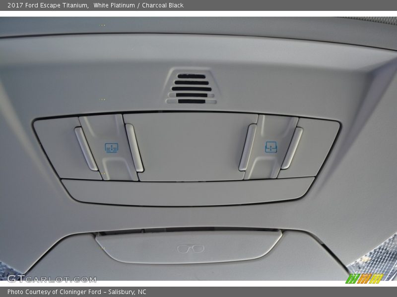 White Platinum / Charcoal Black 2017 Ford Escape Titanium