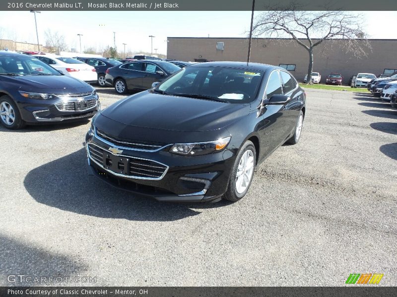 Mosaic Black Metallic / Jet Black 2016 Chevrolet Malibu LT