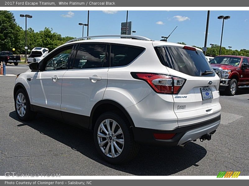 White Platinum / Charcoal Black 2017 Ford Escape Titanium