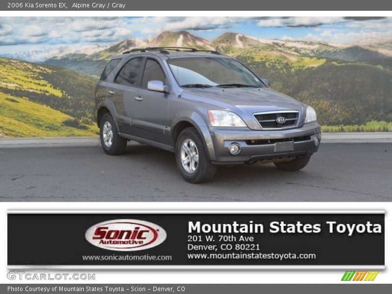 Alpine Gray / Gray 2006 Kia Sorento EX