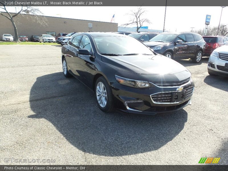 Mosaic Black Metallic / Jet Black 2016 Chevrolet Malibu LT
