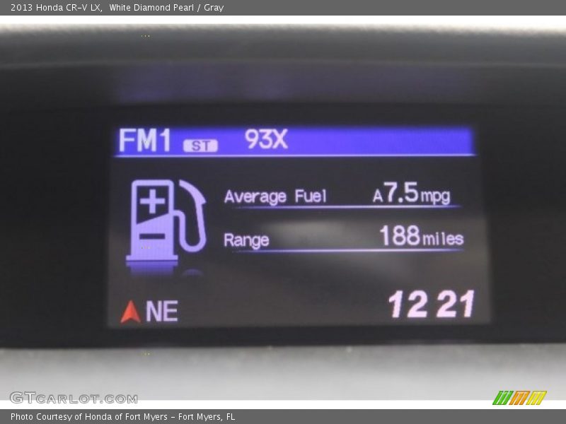 White Diamond Pearl / Gray 2013 Honda CR-V LX