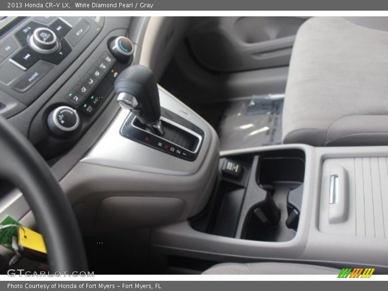 White Diamond Pearl / Gray 2013 Honda CR-V LX