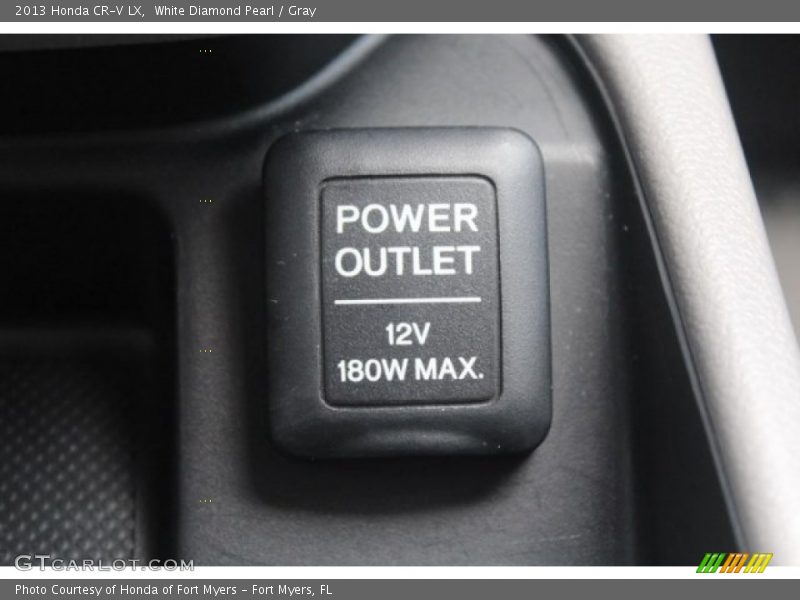 White Diamond Pearl / Gray 2013 Honda CR-V LX