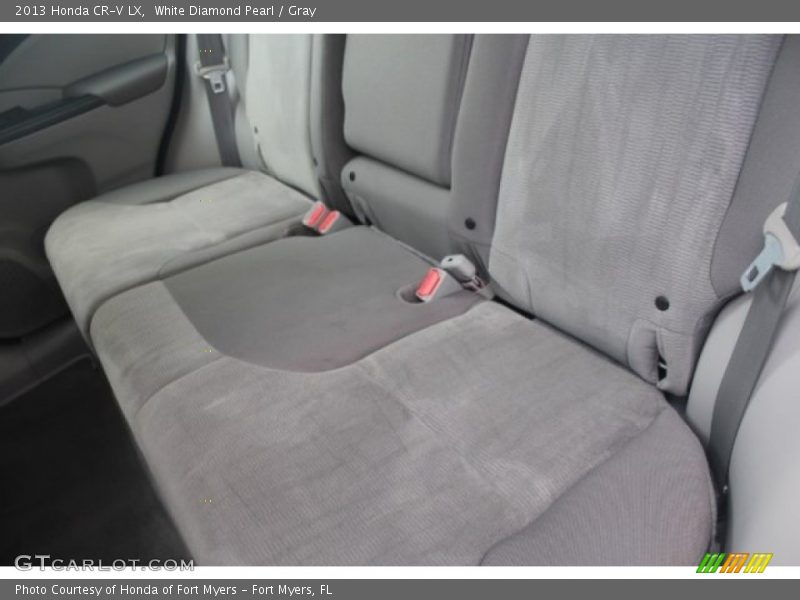 White Diamond Pearl / Gray 2013 Honda CR-V LX