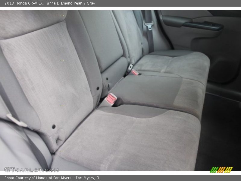 White Diamond Pearl / Gray 2013 Honda CR-V LX
