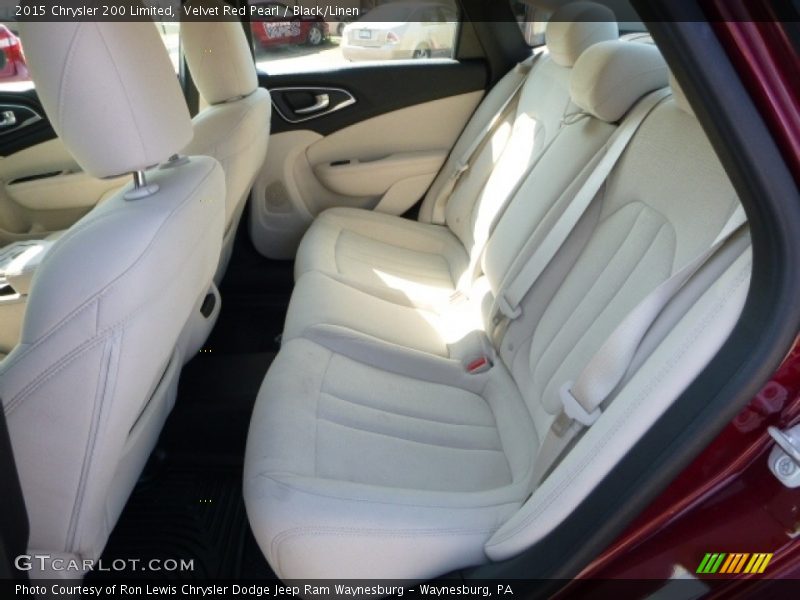 Velvet Red Pearl / Black/Linen 2015 Chrysler 200 Limited