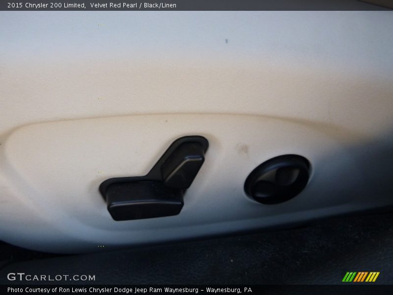 Velvet Red Pearl / Black/Linen 2015 Chrysler 200 Limited