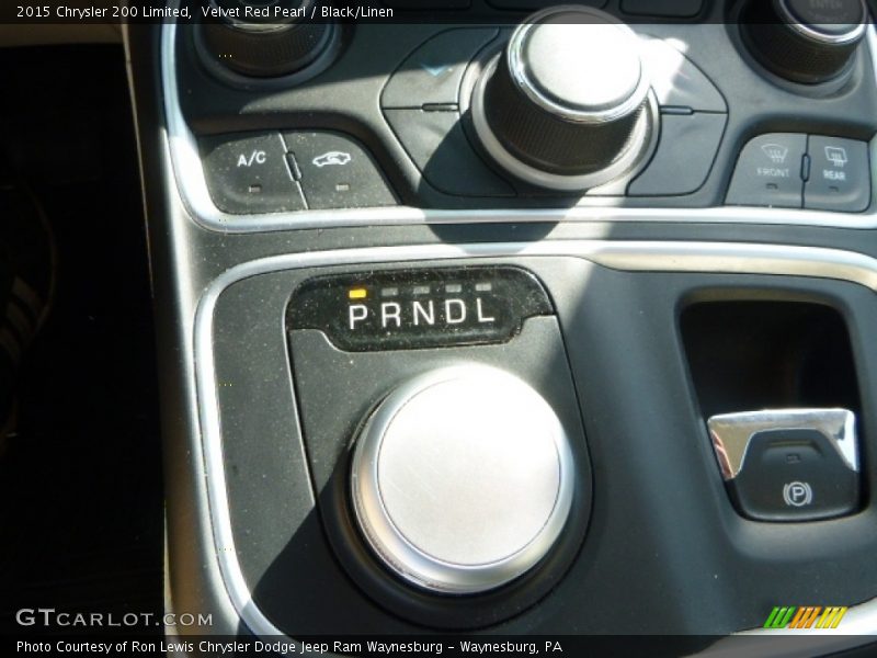 Velvet Red Pearl / Black/Linen 2015 Chrysler 200 Limited