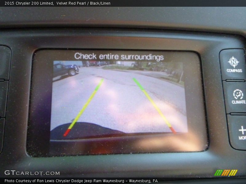 Velvet Red Pearl / Black/Linen 2015 Chrysler 200 Limited
