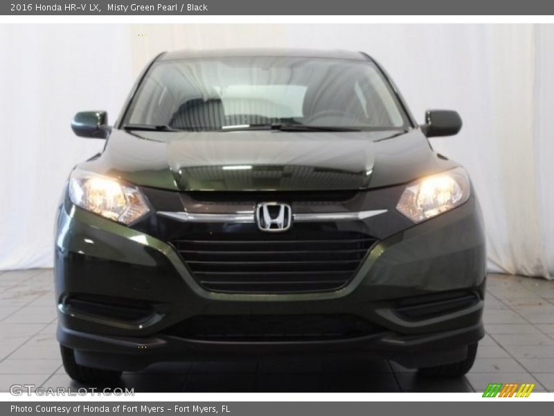 Misty Green Pearl / Black 2016 Honda HR-V LX