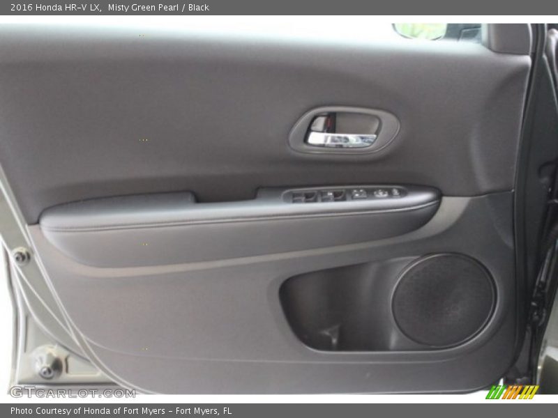 Misty Green Pearl / Black 2016 Honda HR-V LX
