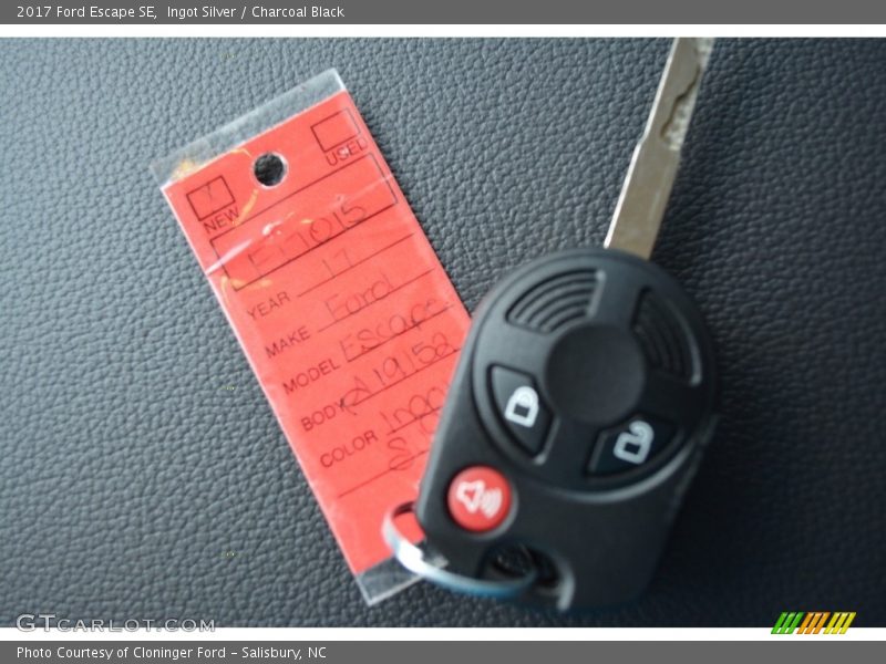 Ingot Silver / Charcoal Black 2017 Ford Escape SE