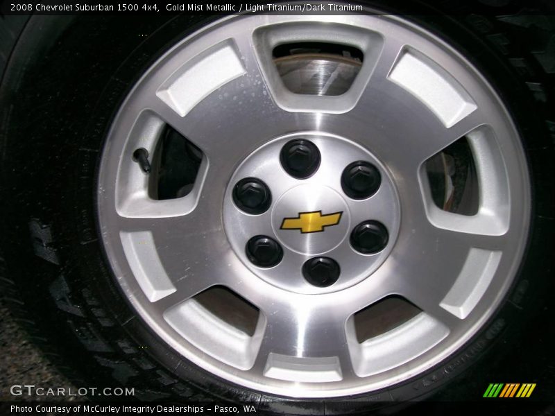 Gold Mist Metallic / Light Titanium/Dark Titanium 2008 Chevrolet Suburban 1500 4x4
