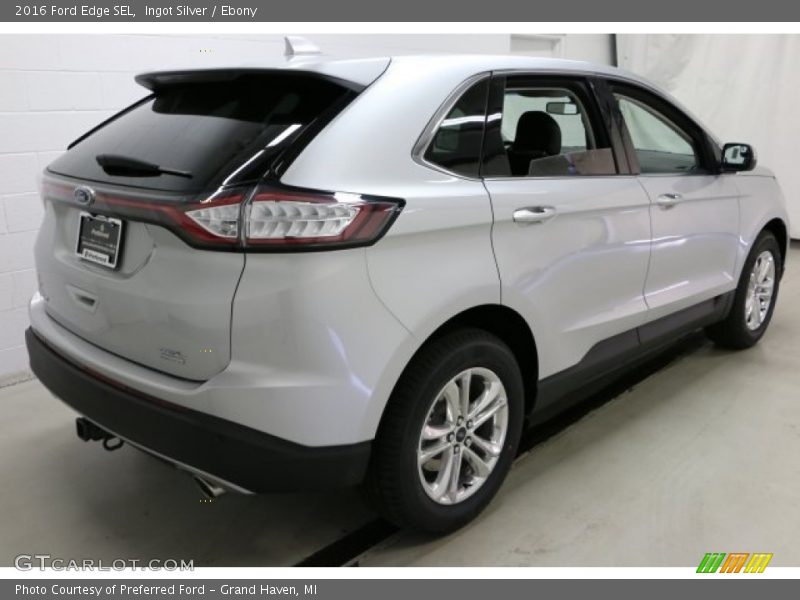 Ingot Silver / Ebony 2016 Ford Edge SEL