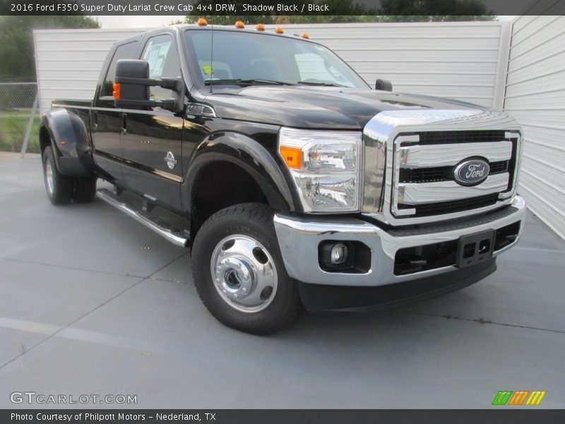 Shadow Black / Black 2016 Ford F350 Super Duty Lariat Crew Cab 4x4 DRW