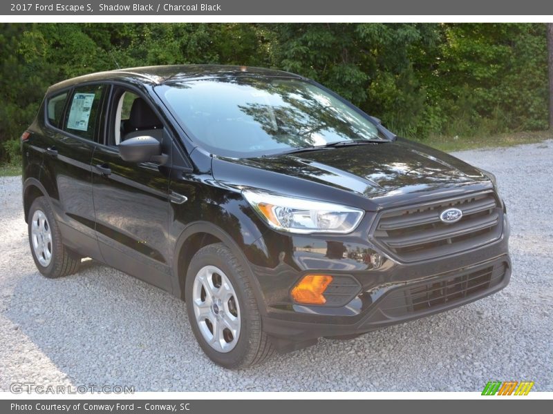 Shadow Black / Charcoal Black 2017 Ford Escape S