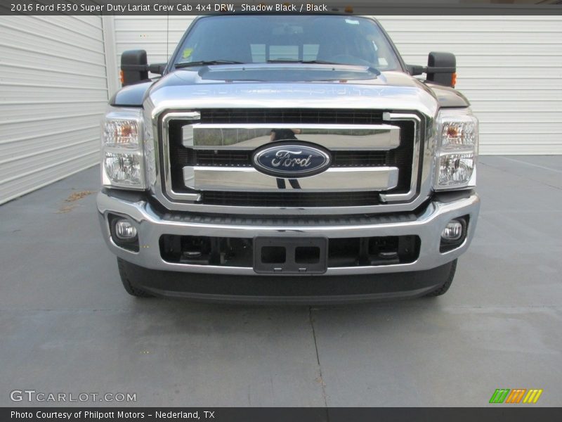 Shadow Black / Black 2016 Ford F350 Super Duty Lariat Crew Cab 4x4 DRW