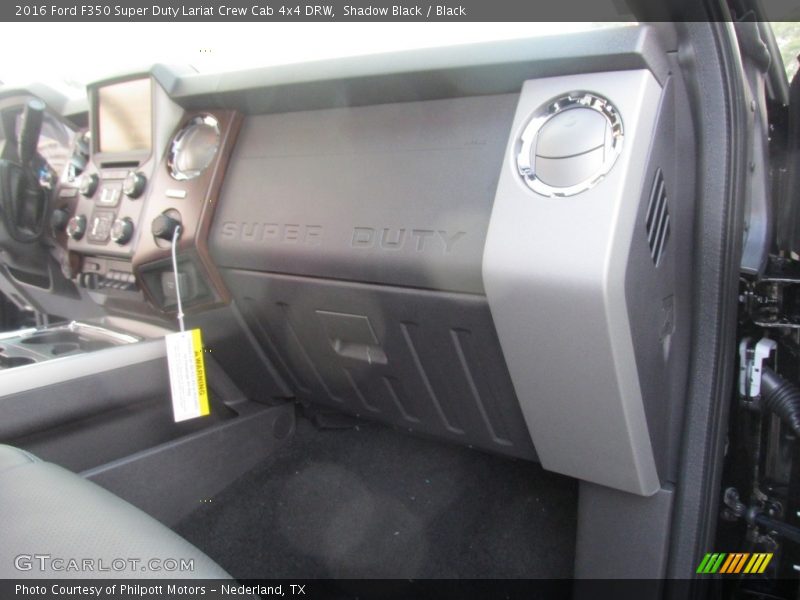 Shadow Black / Black 2016 Ford F350 Super Duty Lariat Crew Cab 4x4 DRW