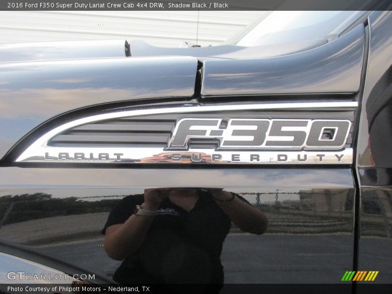 Shadow Black / Black 2016 Ford F350 Super Duty Lariat Crew Cab 4x4 DRW