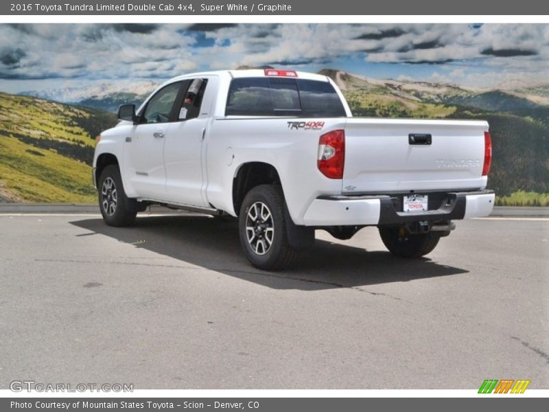 Super White / Graphite 2016 Toyota Tundra Limited Double Cab 4x4