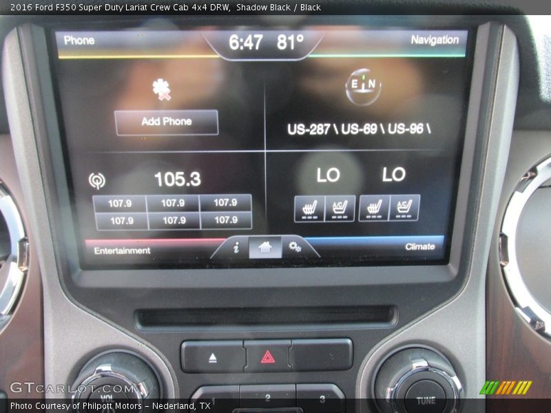 Shadow Black / Black 2016 Ford F350 Super Duty Lariat Crew Cab 4x4 DRW