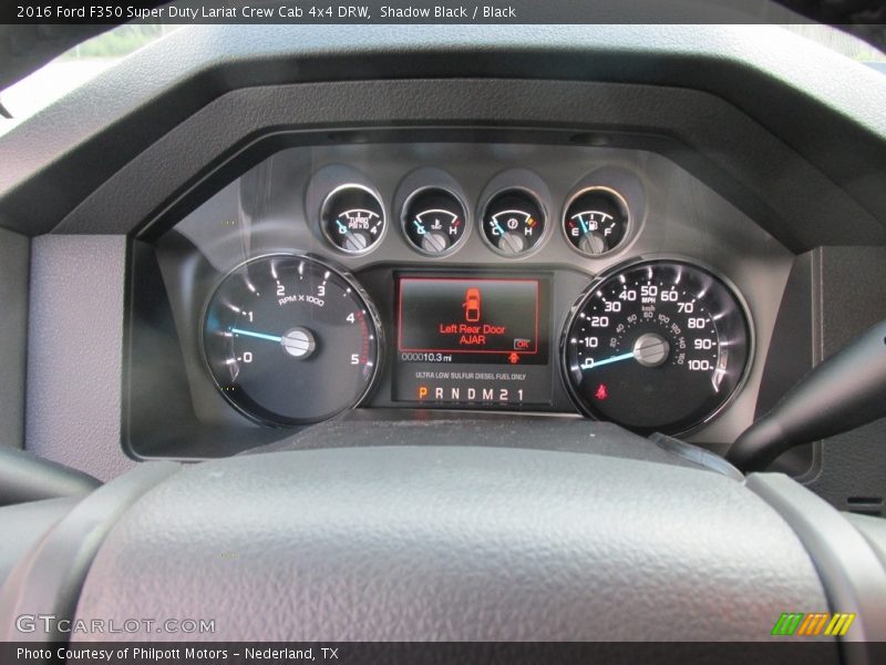 Shadow Black / Black 2016 Ford F350 Super Duty Lariat Crew Cab 4x4 DRW
