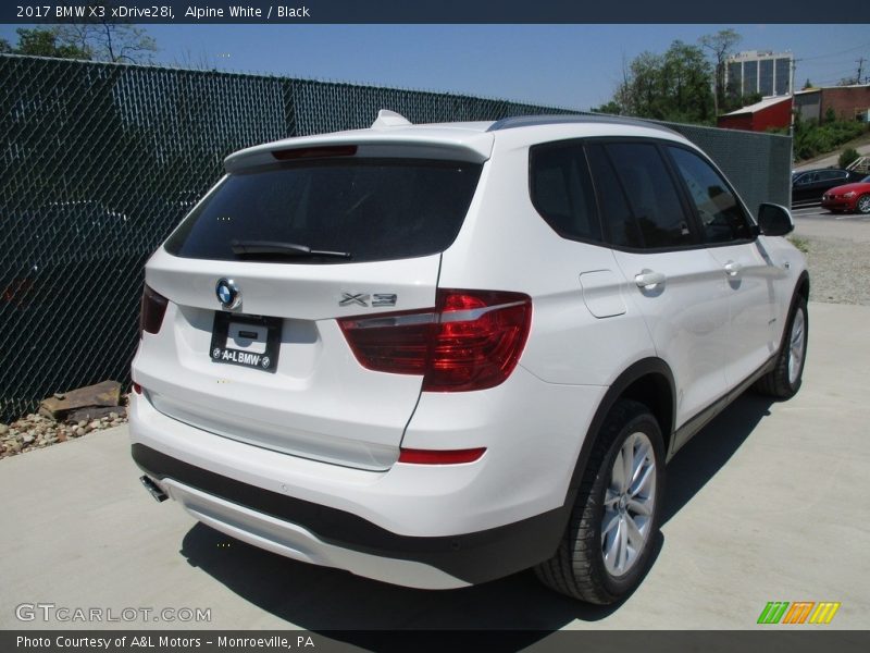 Alpine White / Black 2017 BMW X3 xDrive28i