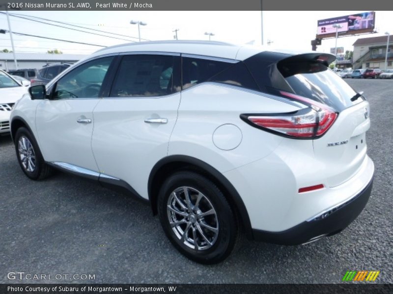 Pearl White / Mocha 2016 Nissan Murano SL AWD