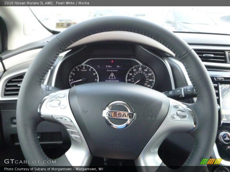 Pearl White / Mocha 2016 Nissan Murano SL AWD