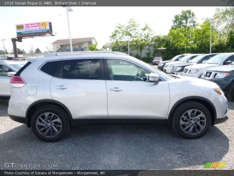 Brilliant Silver / Charcoal 2016 Nissan Rogue SL AWD