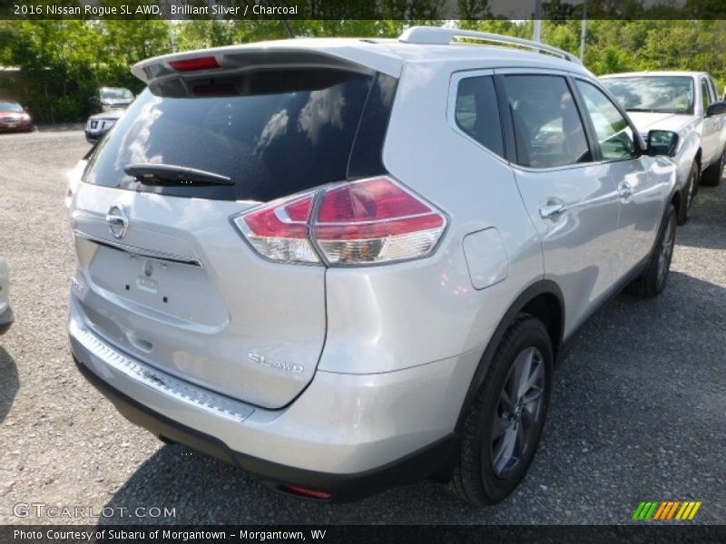Brilliant Silver / Charcoal 2016 Nissan Rogue SL AWD