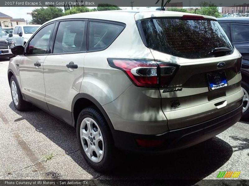 White Gold / Charcoal Black 2017 Ford Escape S