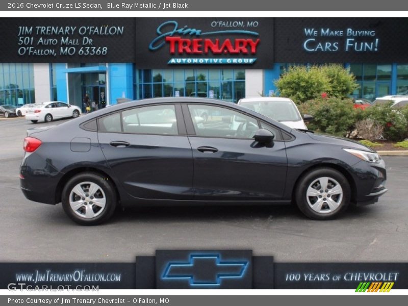 Blue Ray Metallic / Jet Black 2016 Chevrolet Cruze LS Sedan