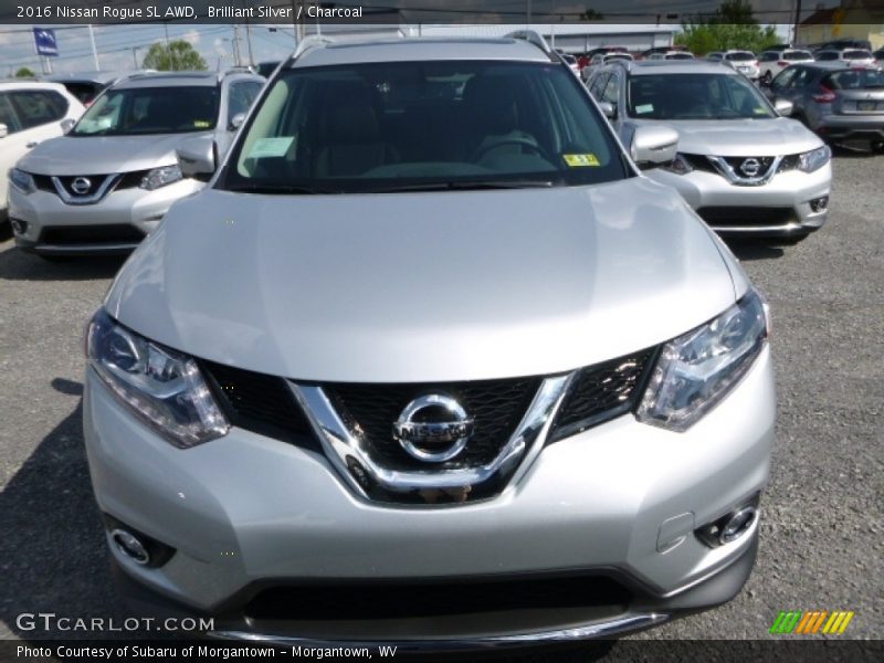 Brilliant Silver / Charcoal 2016 Nissan Rogue SL AWD