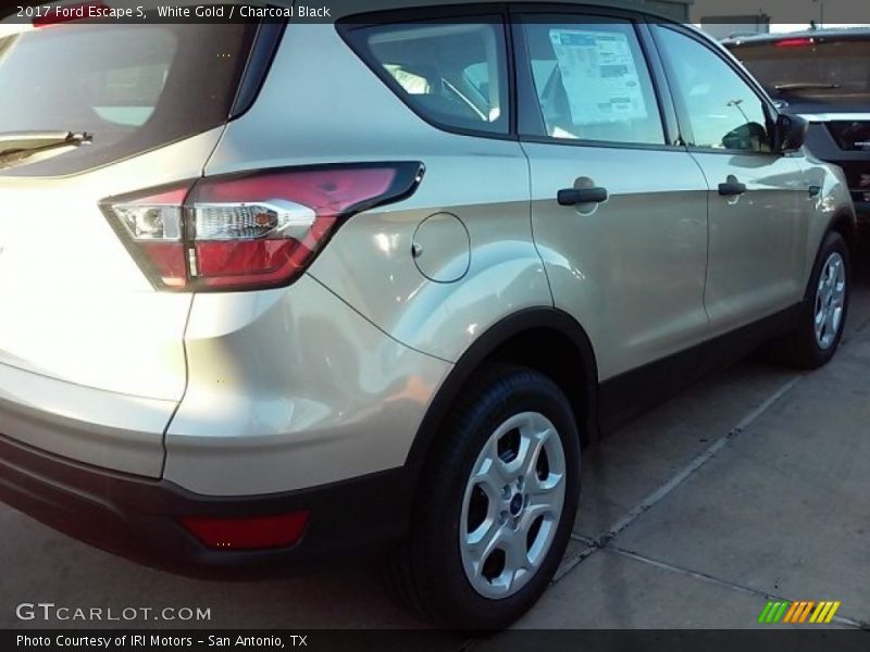 White Gold / Charcoal Black 2017 Ford Escape S