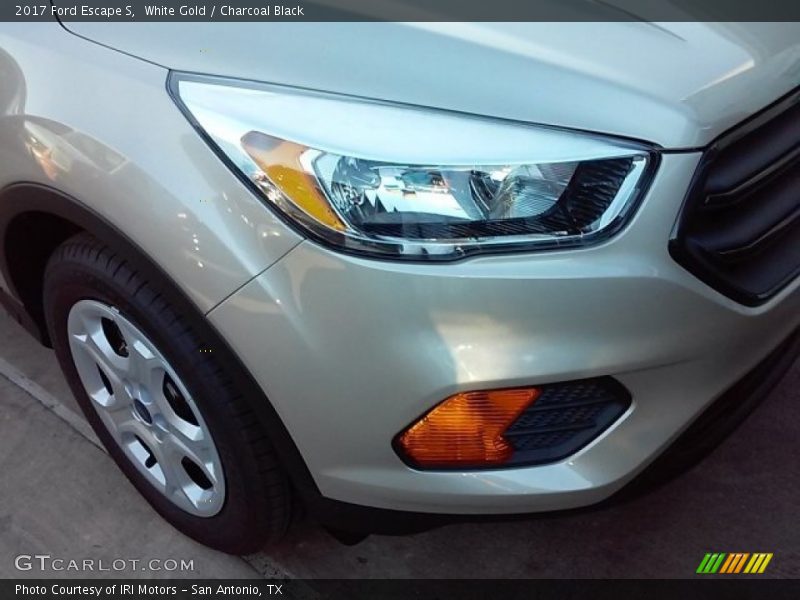 White Gold / Charcoal Black 2017 Ford Escape S