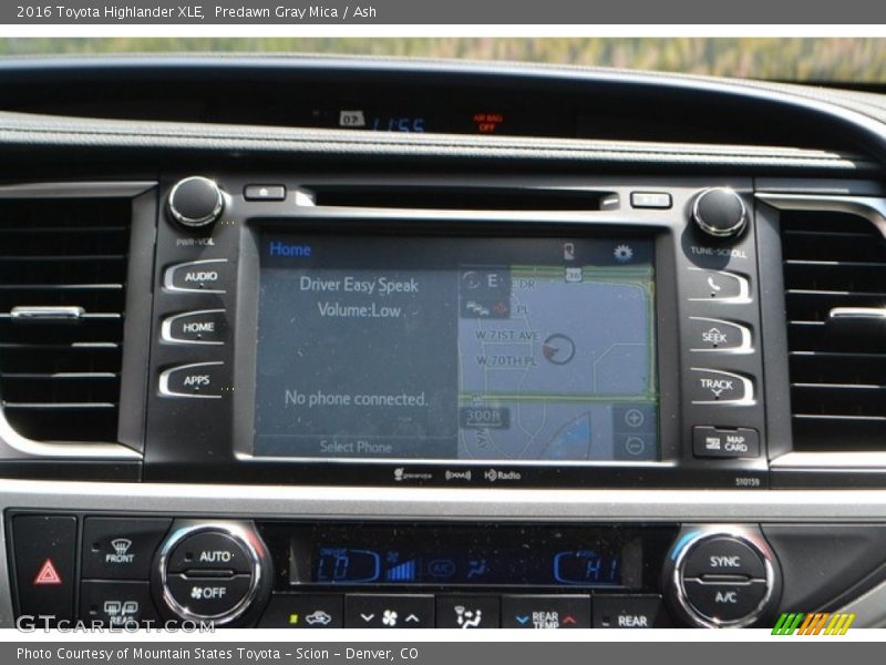 Predawn Gray Mica / Ash 2016 Toyota Highlander XLE