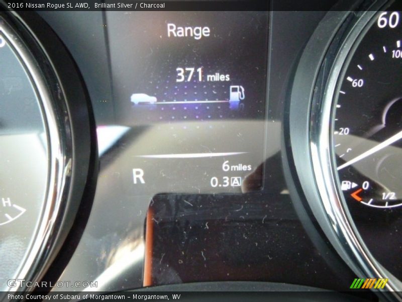Brilliant Silver / Charcoal 2016 Nissan Rogue SL AWD
