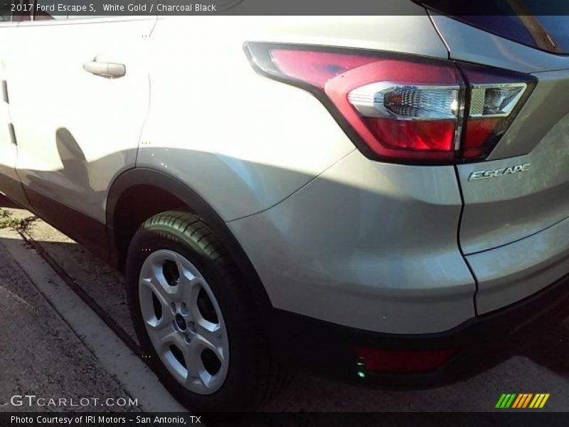 White Gold / Charcoal Black 2017 Ford Escape S