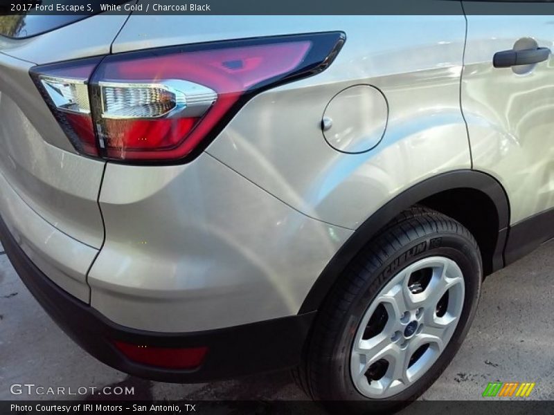 White Gold / Charcoal Black 2017 Ford Escape S