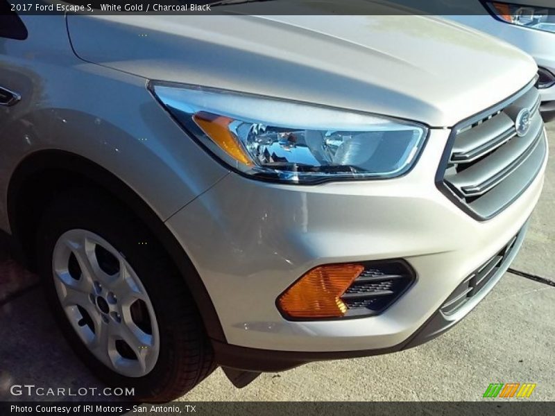 White Gold / Charcoal Black 2017 Ford Escape S