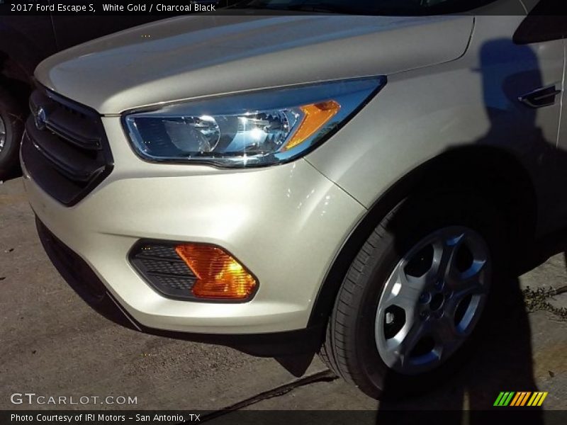 White Gold / Charcoal Black 2017 Ford Escape S