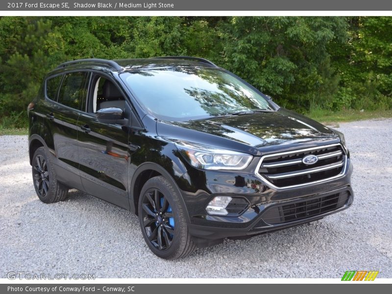Shadow Black / Medium Light Stone 2017 Ford Escape SE