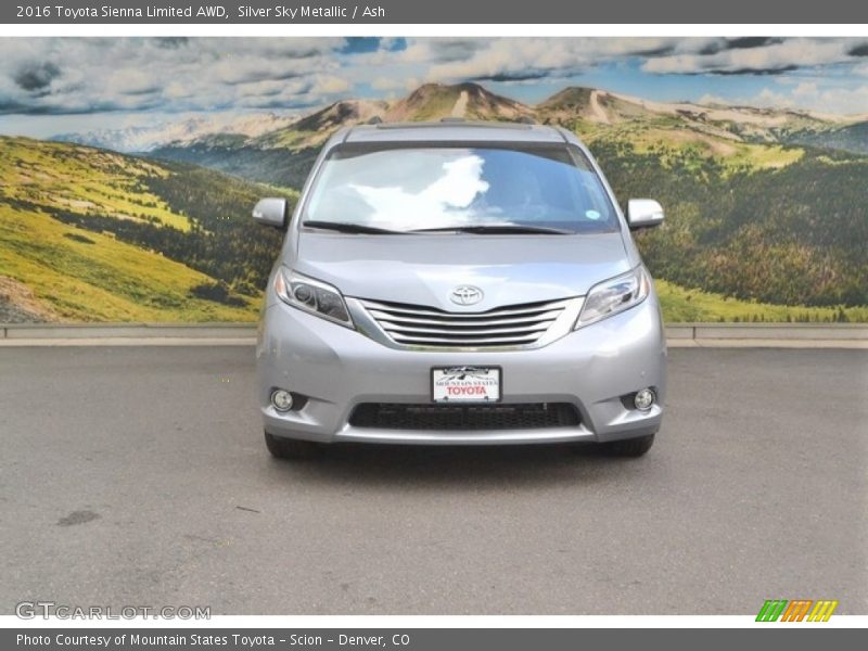 Silver Sky Metallic / Ash 2016 Toyota Sienna Limited AWD