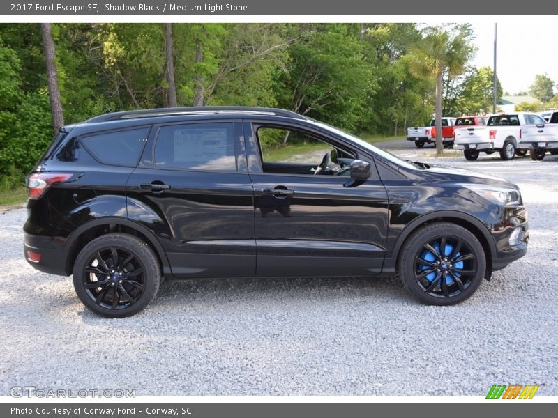 Shadow Black / Medium Light Stone 2017 Ford Escape SE