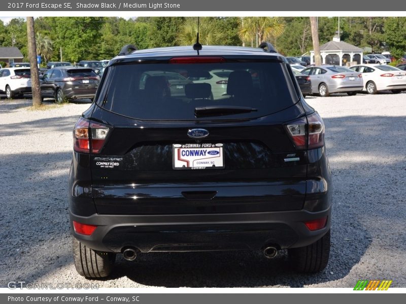 Shadow Black / Medium Light Stone 2017 Ford Escape SE