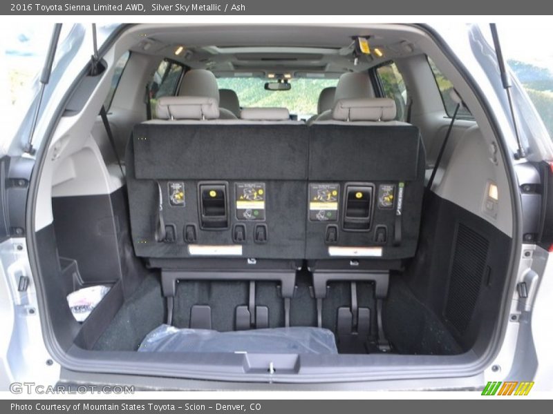Silver Sky Metallic / Ash 2016 Toyota Sienna Limited AWD