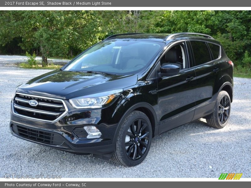 Shadow Black / Medium Light Stone 2017 Ford Escape SE