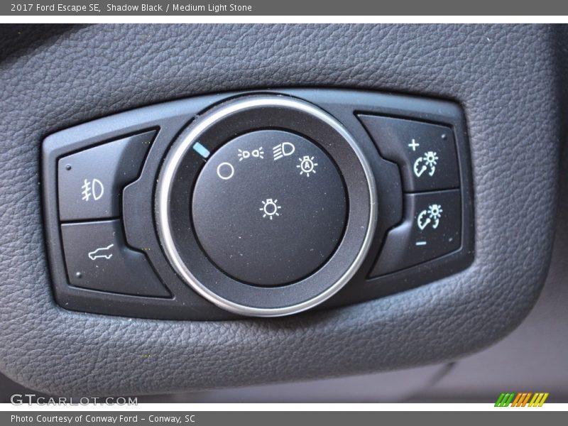Shadow Black / Medium Light Stone 2017 Ford Escape SE